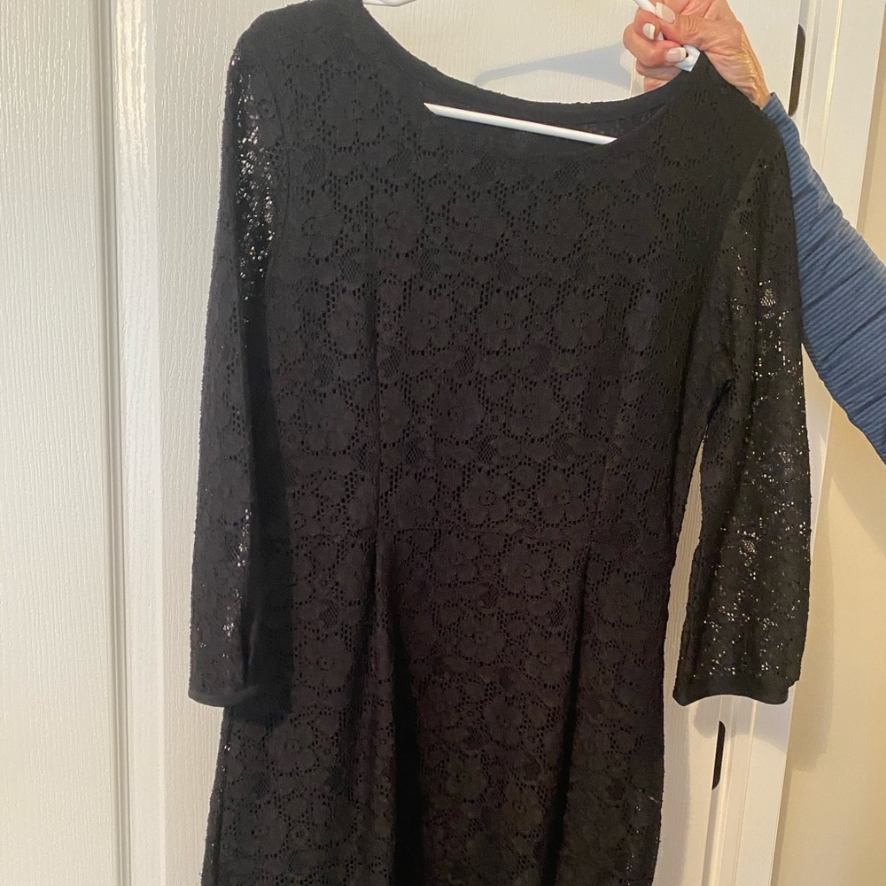 Black lace dress